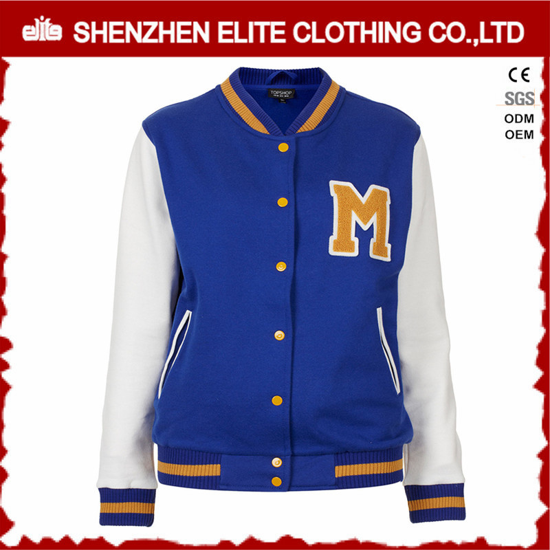 2017 Spring Hot Sale Men Varsity Bomber Jacket with Patches (ELTBQJ-548)