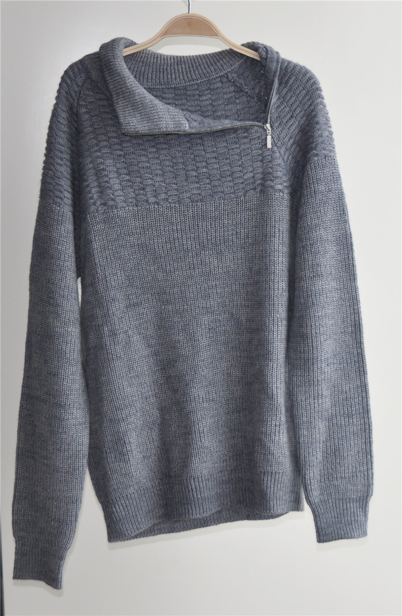 Winter Patterned Long Sleeve Knitting Pullover for Men