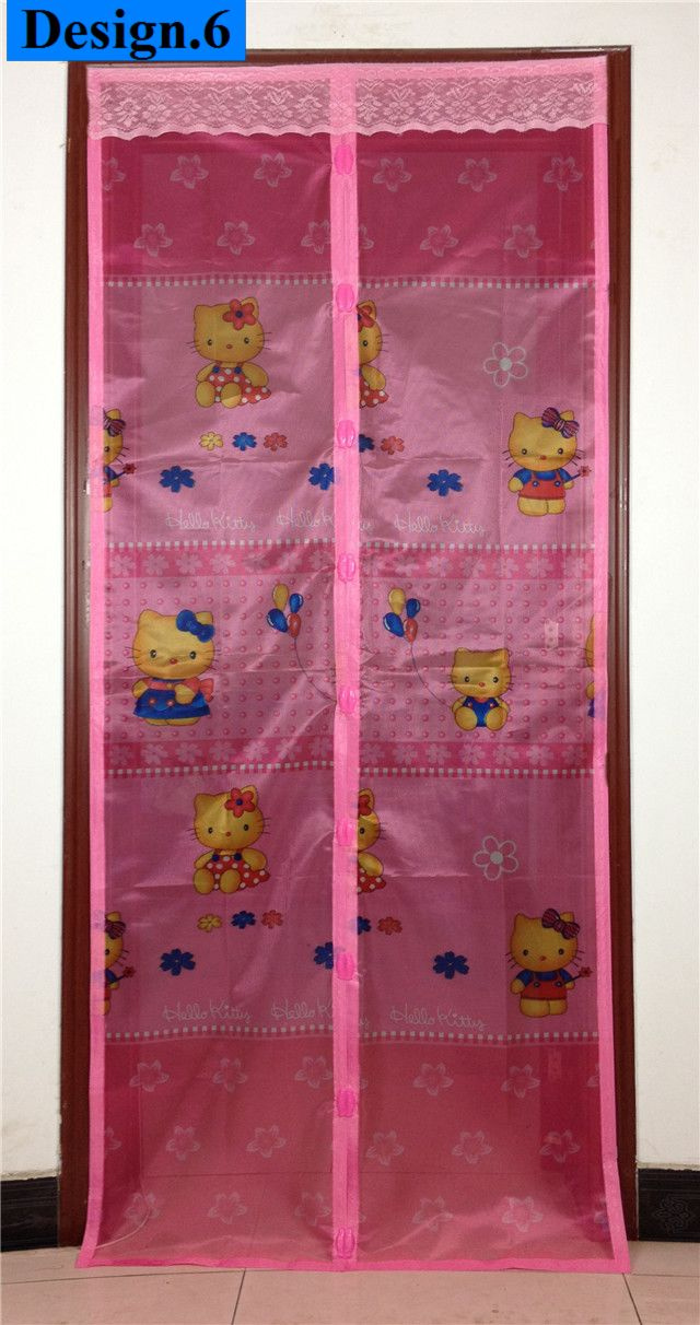 Automatically Closing Magnetic Door Screen Mesh