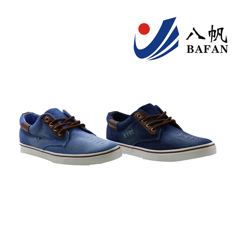 Washed Denim Upper Canvas Shoes with Broken Effect Bf161024