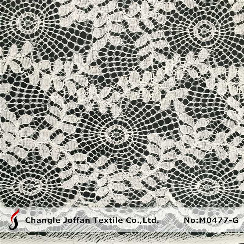 Textile Garment Fabric Polyester Lace Fabric (M0477-G)