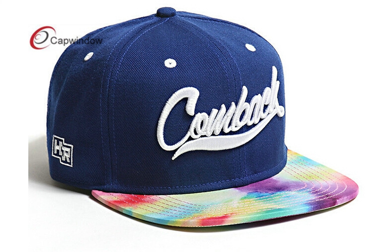 3D Logos on Snapback Baseball Cap with Adjustable Closure