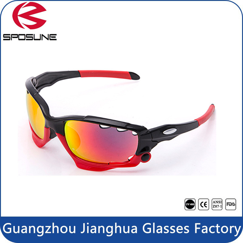 Optional Color Flexible Frame UV400 Lens Men Bike Riding Sunglasses