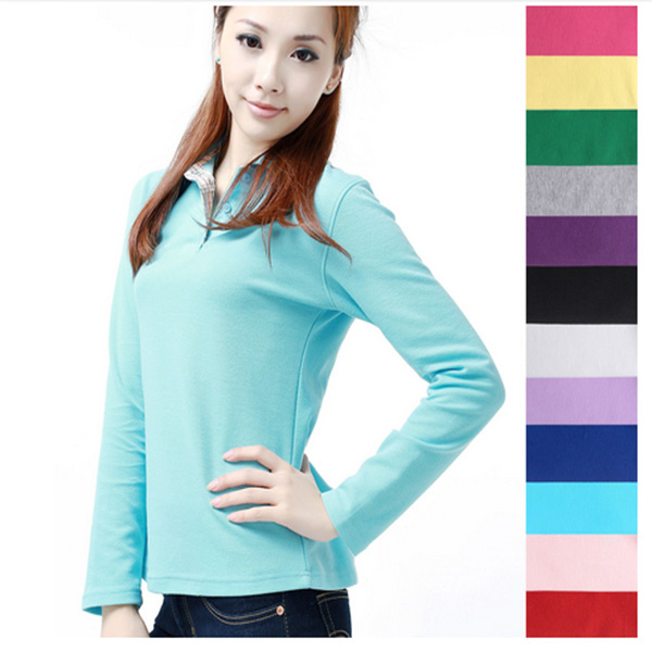 Wholesale Women Polyester Dri Fit Cheap Bulk Polo Shirts (FY-0293)