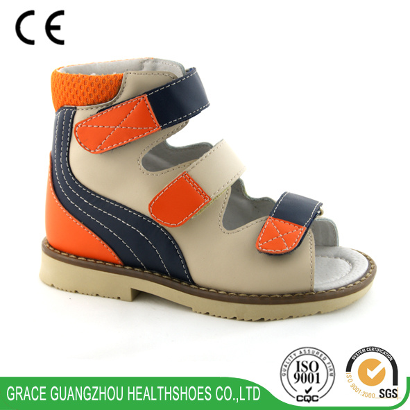 Colorful Kids Corrective Sandal Children Orthopedic Leather Sandal Could Do Anti-Varus Model