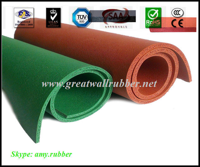 Water Proof Anti-Slip Sponge Rubber Sheet Roll, Colorful Foam Mat