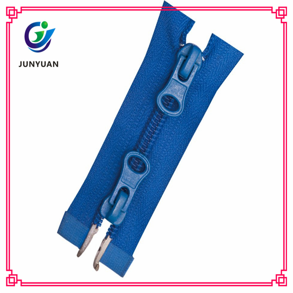 Two Way Open Zipper Custom Length Nylon Zipper for Cloth