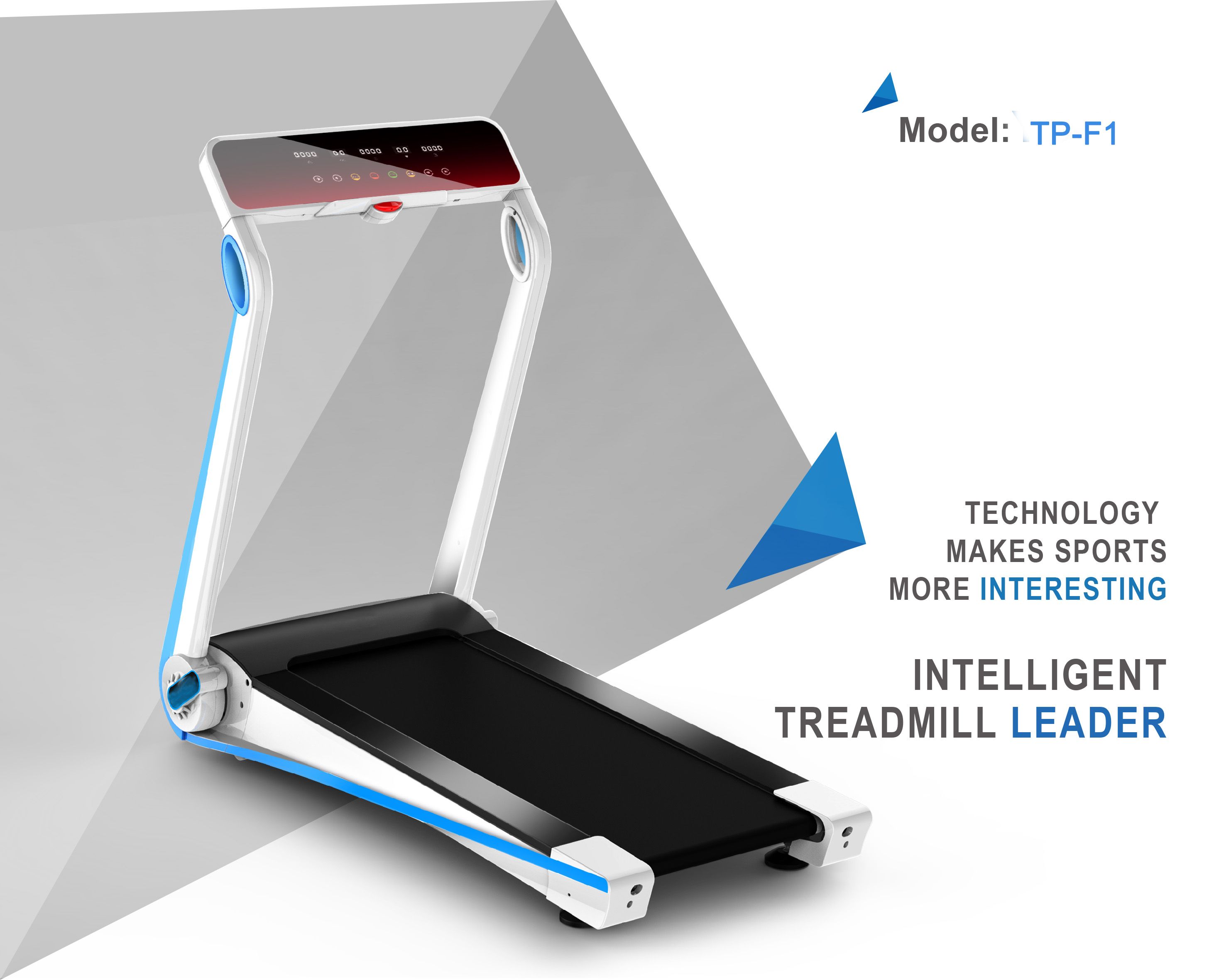 F1 Factory Small Walking Foldable Treadmill for Homeuse DC1.75HP