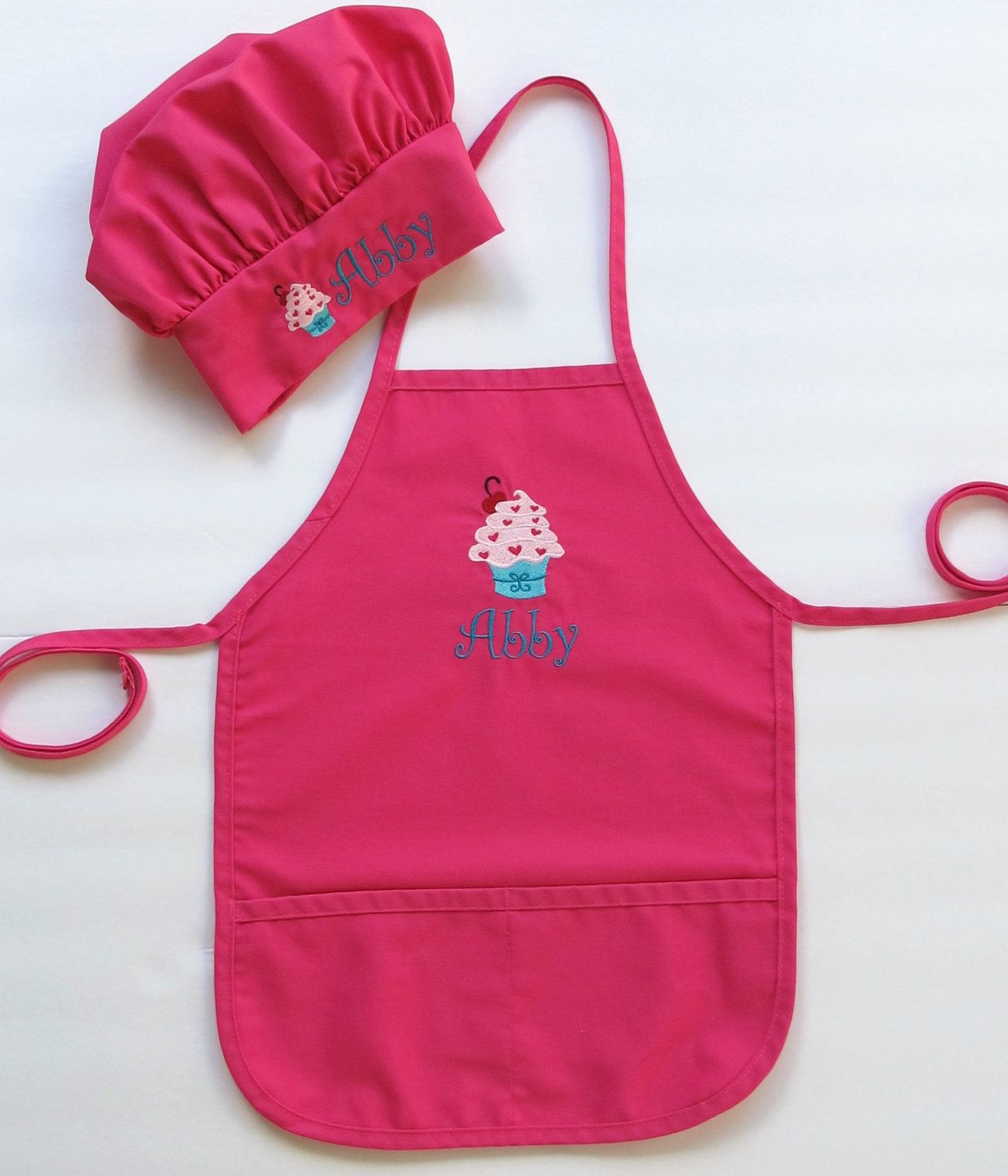 Set Kid's Size Chef Kids Child's Chef Hat Apron