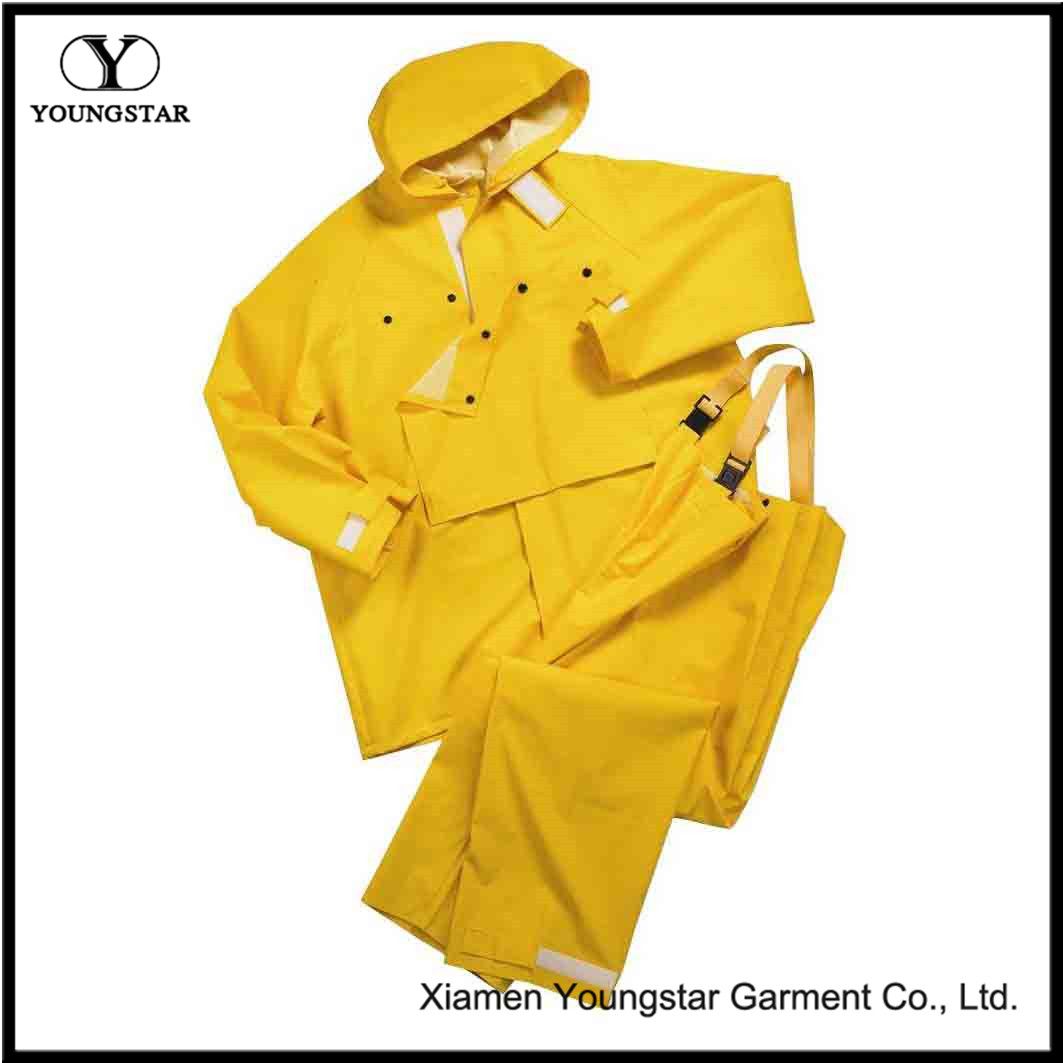 20mm Fishing Two Piece Yellow Rain Suit