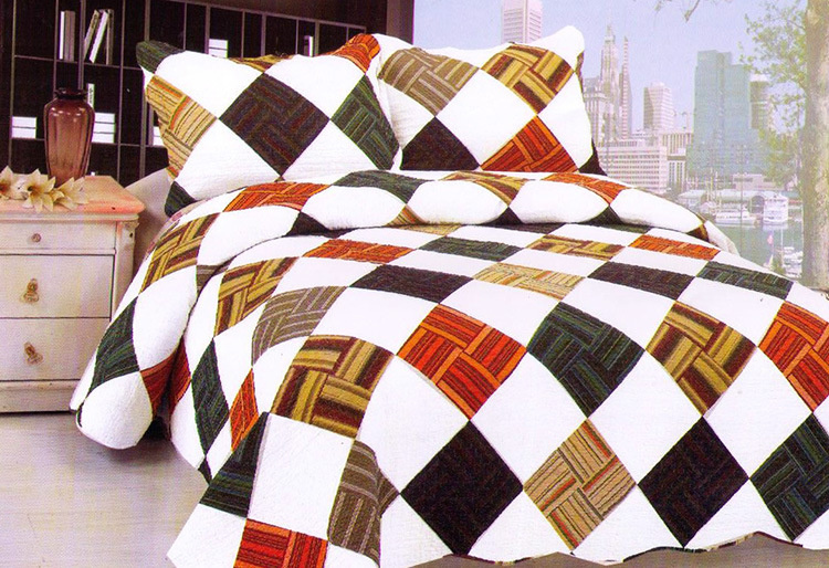 Customized Prewashed Durable Comfy Bedding Quilted 1-Piece Bedspread Coverlet Set for 89