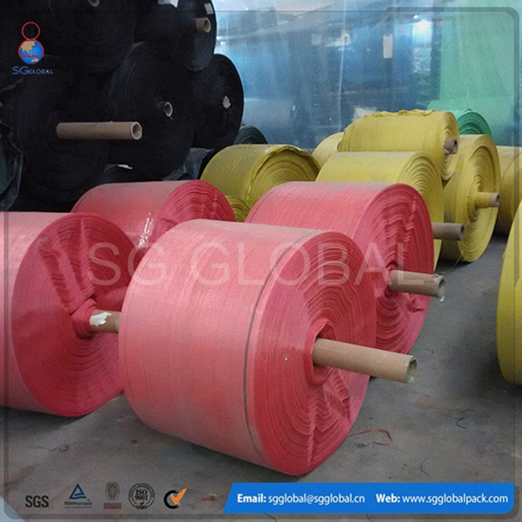 Customized Colored PP Woven Tubular Fabric on Sale