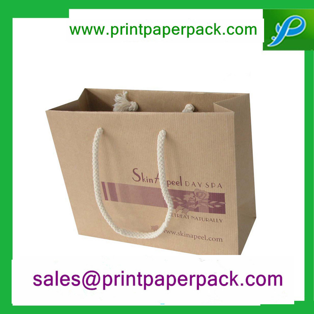 Kraft Paper Bag with Cotton Handle