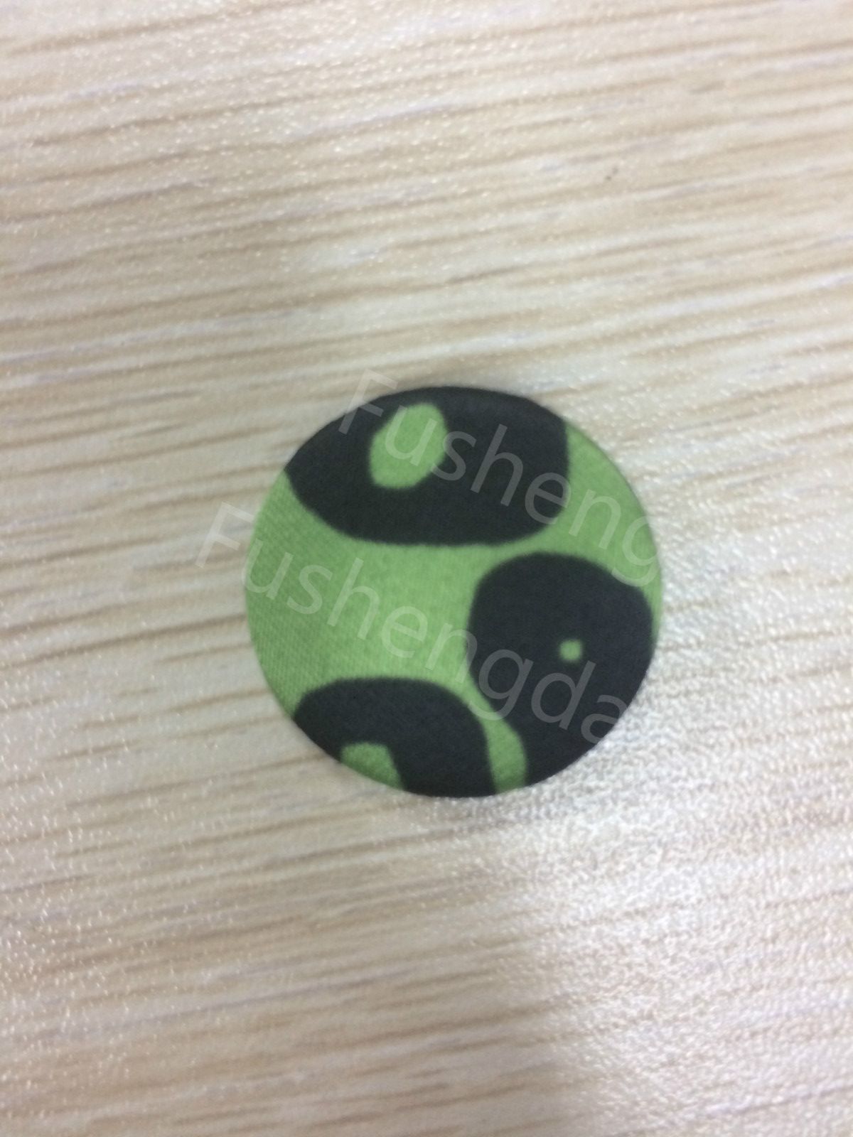 Garment Accessory Printed Fabric Coated Button