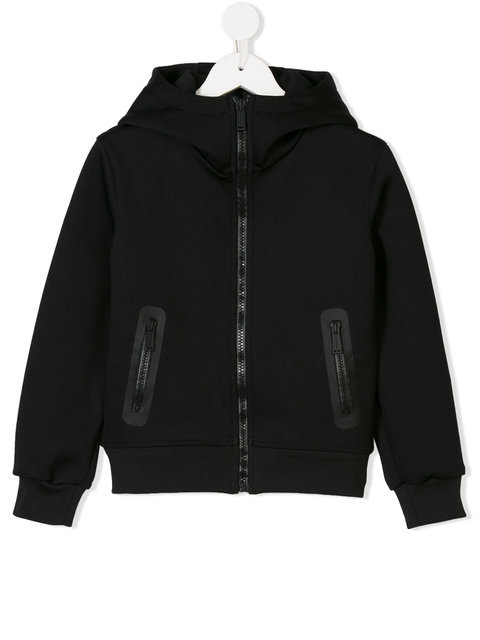 Custom Boy's Plain Zip Hoodie with Zipper Pocket