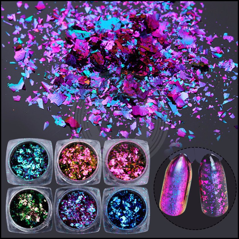 Chameleon Irregular Paillettes Flakes Glitter Sequins for Nail Art