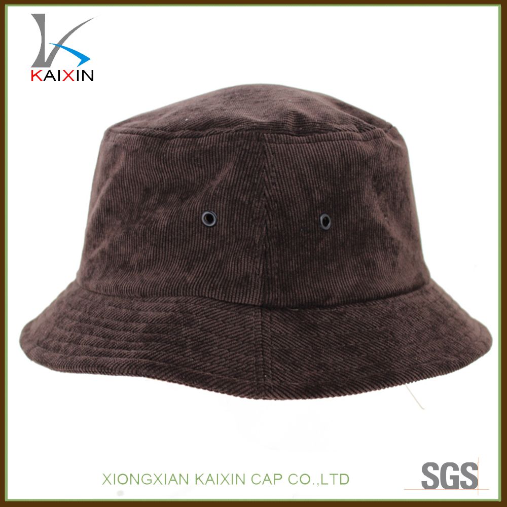 Custom Plain Blank Corduroy Bucket Hat with Your Own Logo