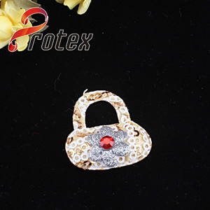 Light Gold Lock Shape Decorative Patches for Children