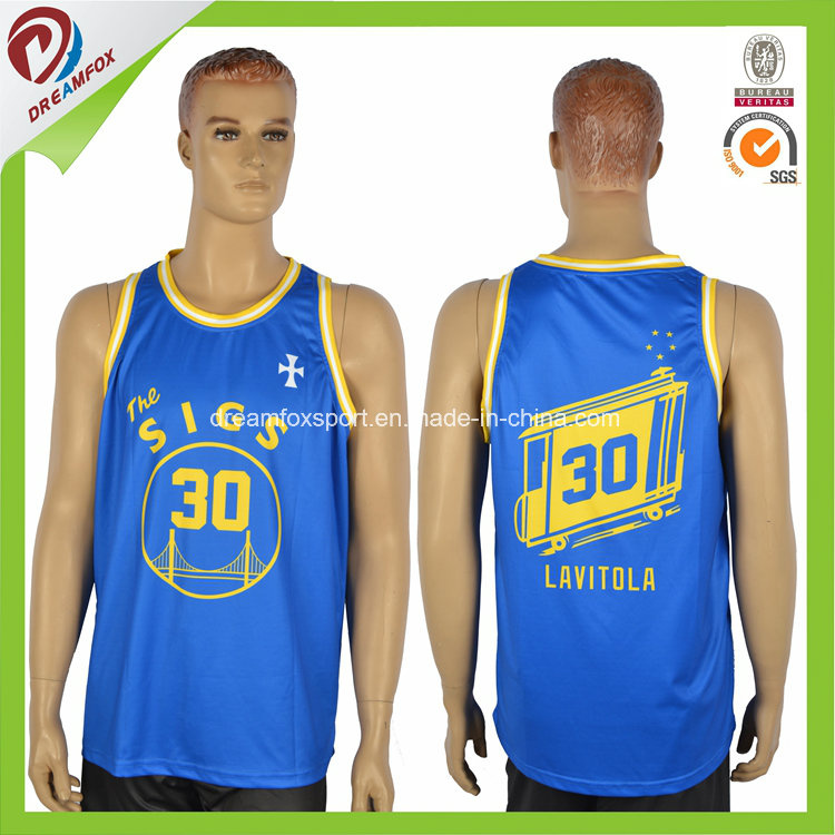 Printing Your Logo Custom Men's Gym Singlet Sublimation Stringer Vest