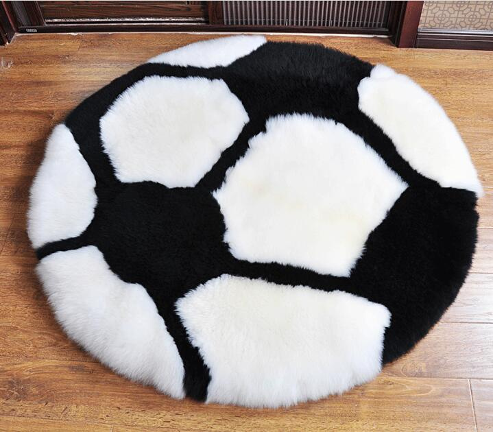 Big Size Plush Sheepskin Rug Floor Carpet Door Mat