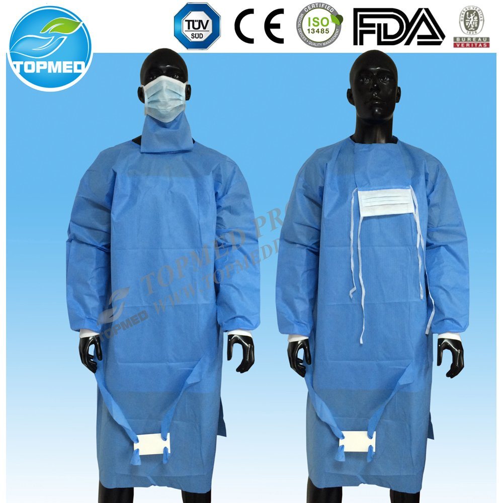 SMS Steriled Surgical Gown, Disposable Operating Coat, Operating Gown
