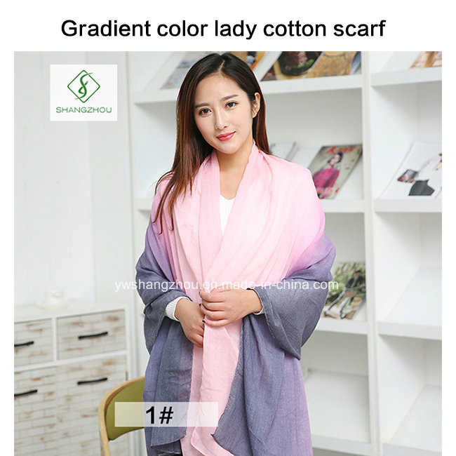 2018 High Quality Fashion Lady Scarf with Multicolor Color Factory