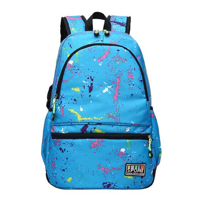 Customized Logo Student Bag Nylon Outdoor Leisure Sports Bag Waterproof Backpack (GB#506)
