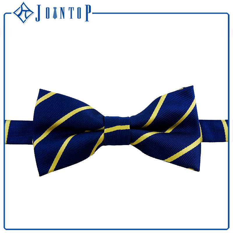 Custom Stripes Woven 100% Polyester Bow Tie