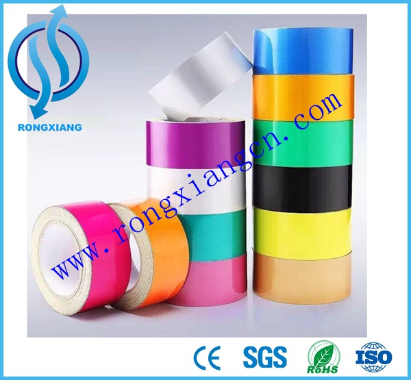 Colorful Reflective Barricade Warning Tape 1.22 X 45.7m