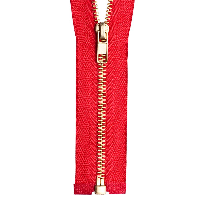 3# Open End and Auto Lock Golden Brass Zipper