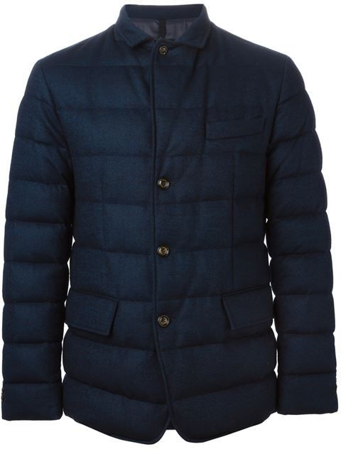 2016 Men Fully Front Zipper Lightweight Quilted Down Jacket