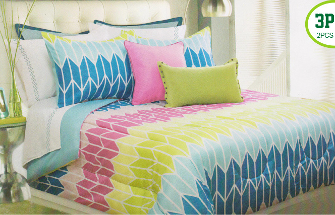 Bedding Printed Microfiber Comforter Set Full Size