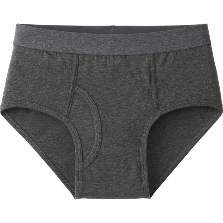 Basic Style Cotton Briefs for Men