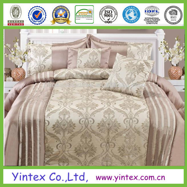 Luxury 100% Polyester Jacquard Patchwork Bedding Set