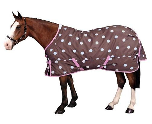 Chocolate Spotty Ripstop Horse Blankets Patterns (SMR1660)