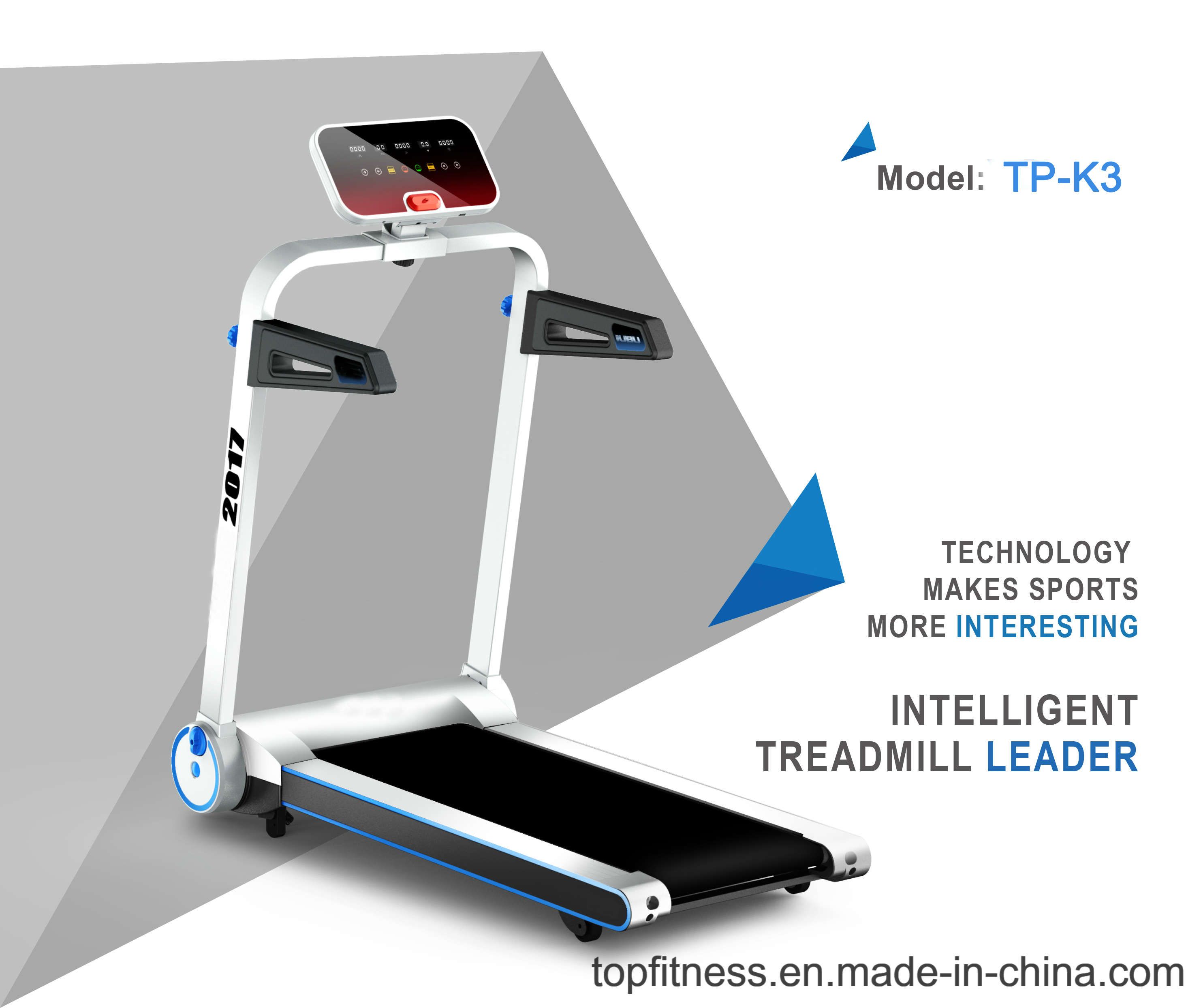 2017 Professional LCD Window Motorized Treadmill