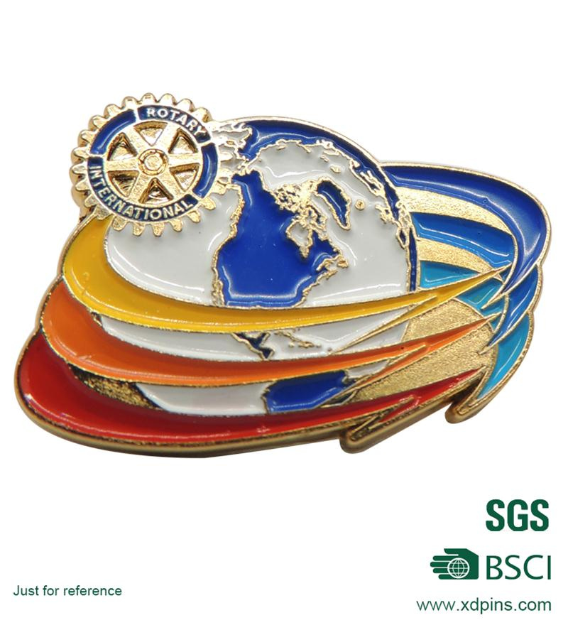 High Quality Custom Metal Badge with Gold Color