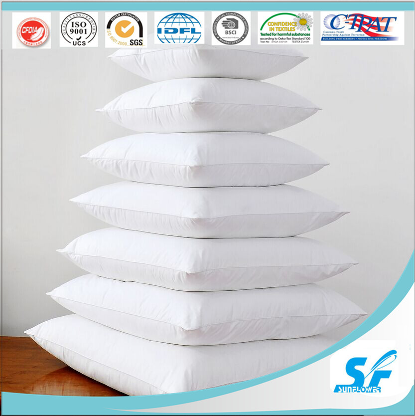 Square Flame Retardant Cotton Goose Duck Feather Cushion Insert