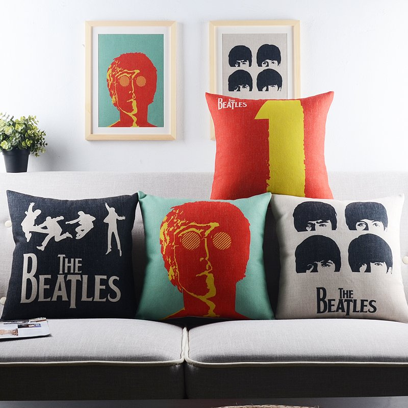 Printed 45X45cm Rectangle Couch with Pillows for Outdoor Furniture