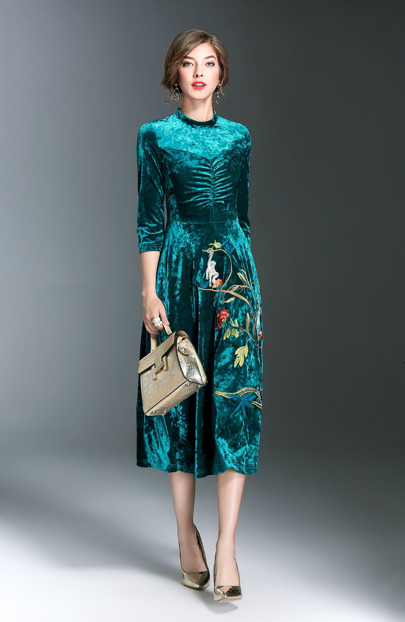 Fashion Seven-Part Soft Fabric of Soft Fabric with Long Skirt Embroidery