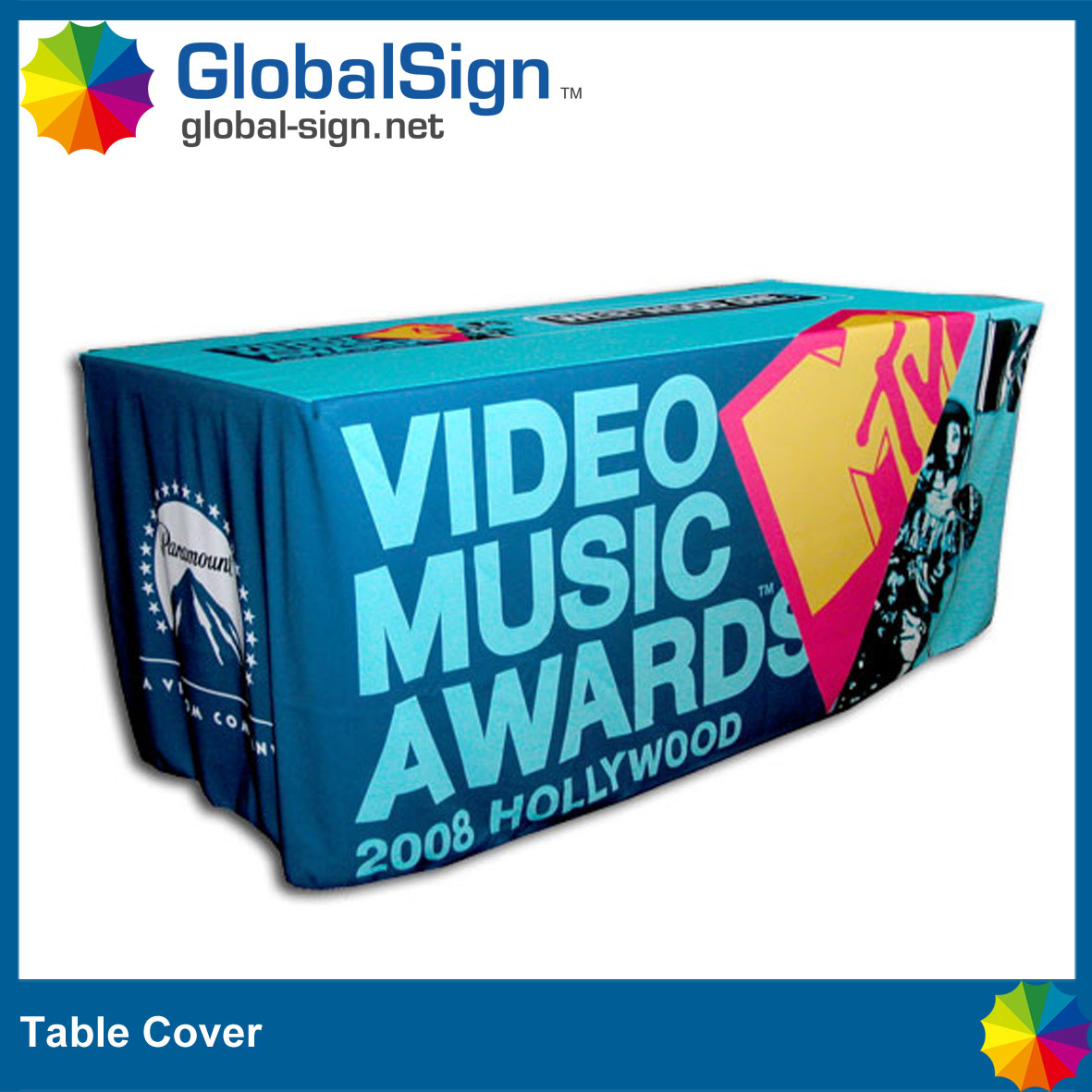 Customized Size Table Covers with Full Color Printed