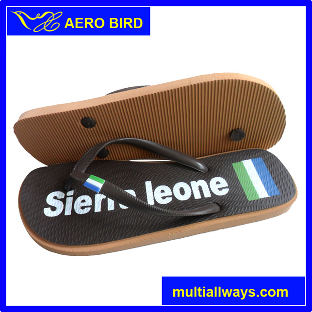 Every Year African Most Popular Printing Design Slippers (T1503-Brown)