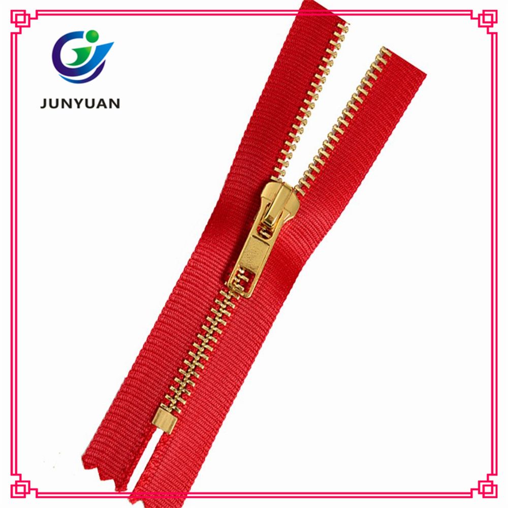 Shiny Golden Metal Zipper with The Most Competitive Price