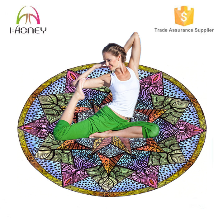 Meditation Cushion Custom Printed Round Yoga Mat