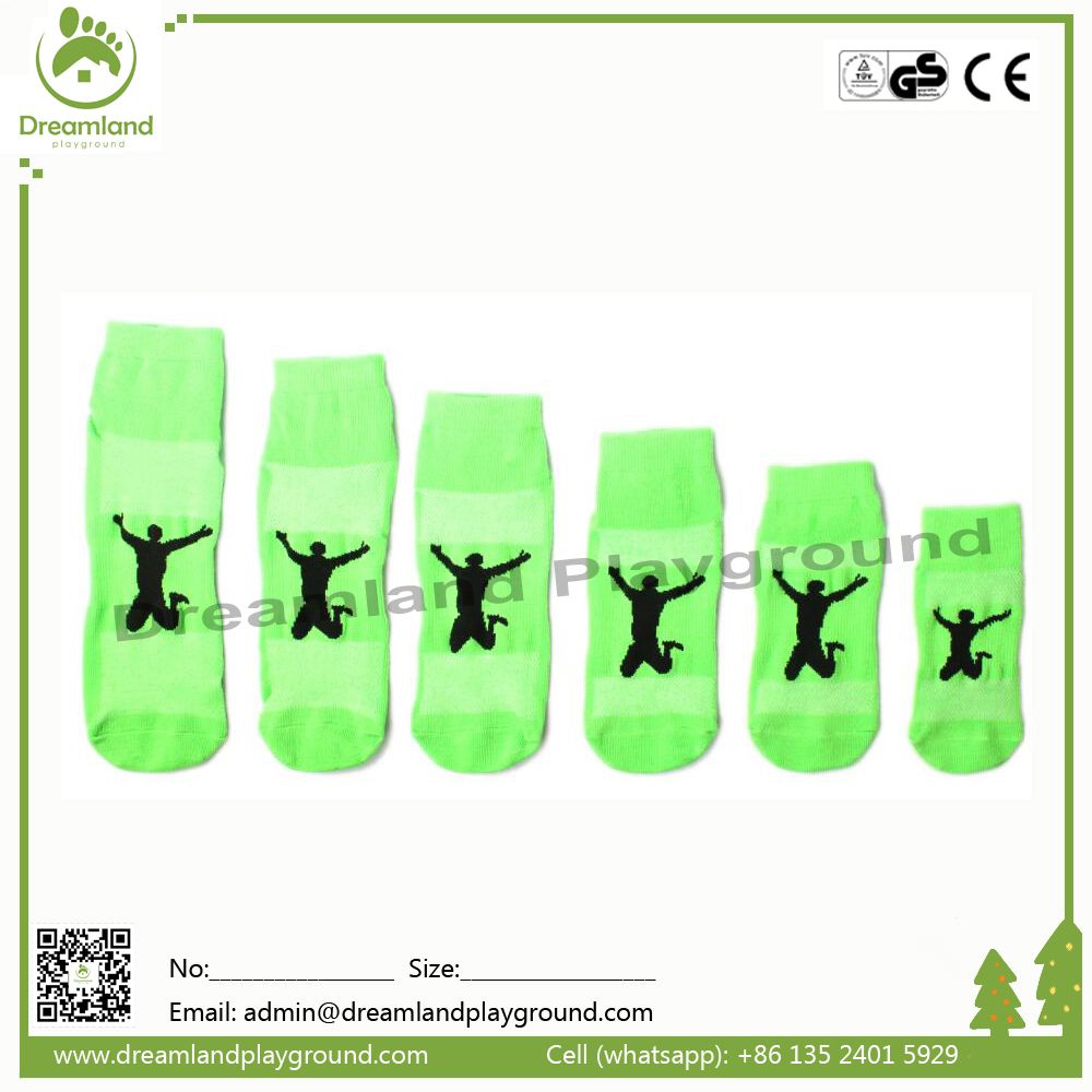 Best Sale Unisex Anti-Slip Trampoline Socks with Rubber Patterns in Stock