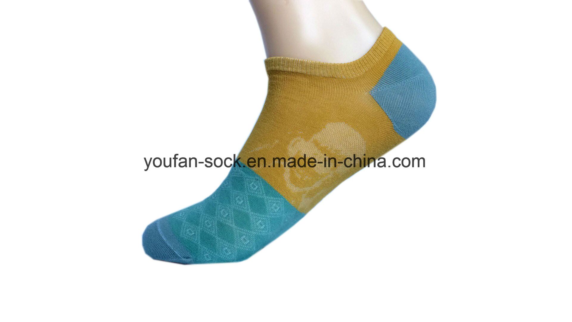Combed Cotton, 200n Single Cylinder, Hand Linking Men's Sock