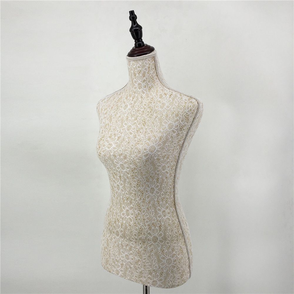 Gold Les Beautiful Elegant Soft Fabric Upper-Body Tailor Mannequin Model