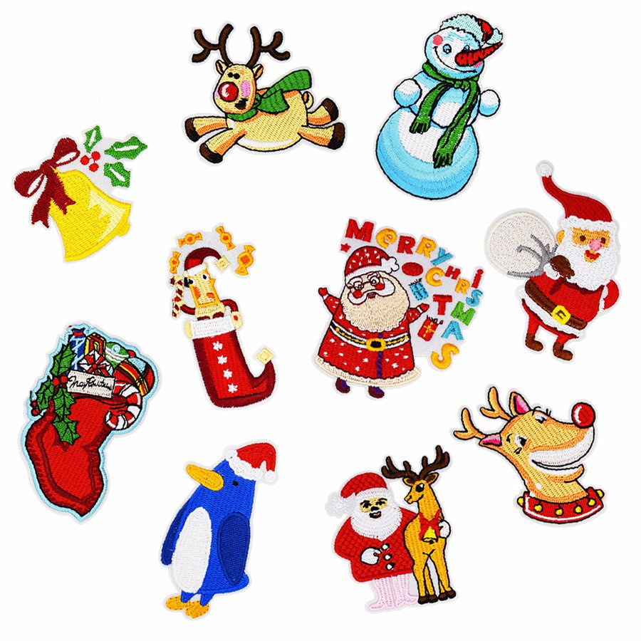 High Quality Custom Design Embroidered Patches with Iron-on Back (YB-e-034)
