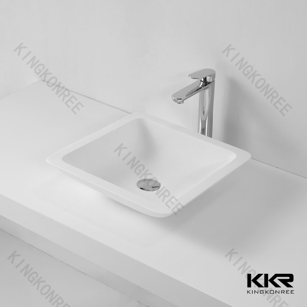 Special Design White Stone Bathroom Vanity Basin