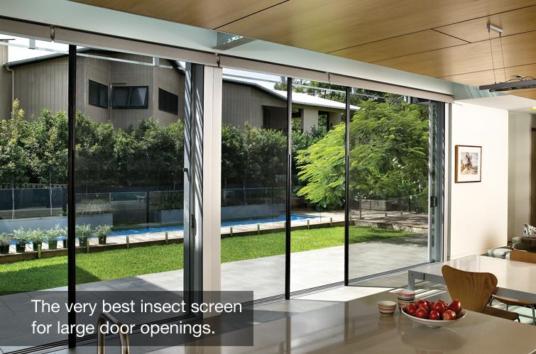 Max Opening Pleated Retractable Insect Screens for Doors